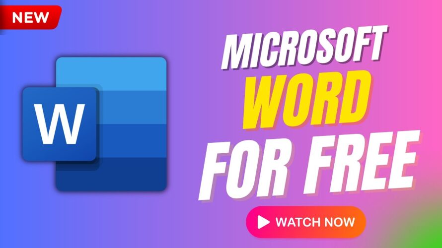How to get Microsoft Word for FREE!!!
