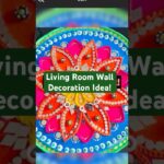 Living Room decoration idea with Lippan Art #lippanart #shorts #diy