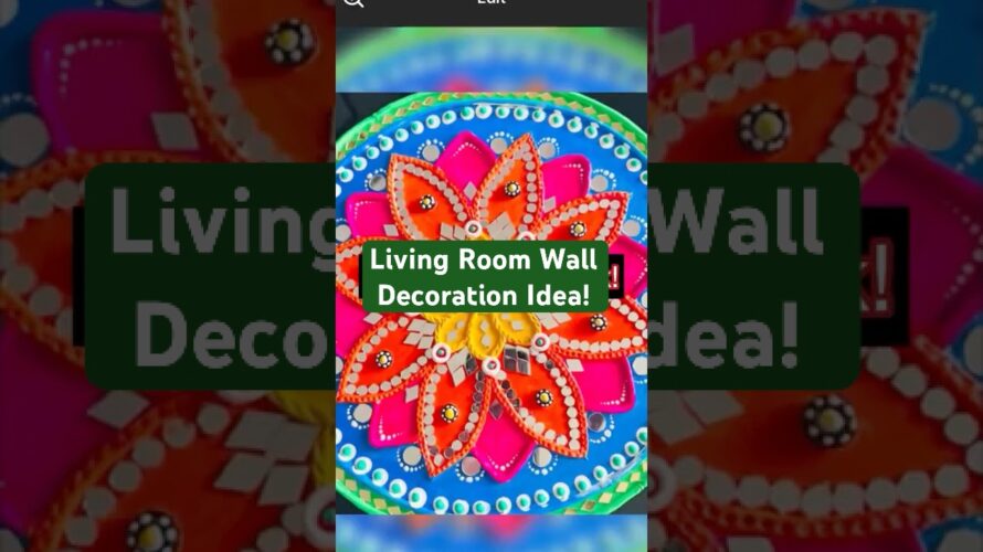 Living Room decoration idea with Lippan Art #lippanart #shorts #diy