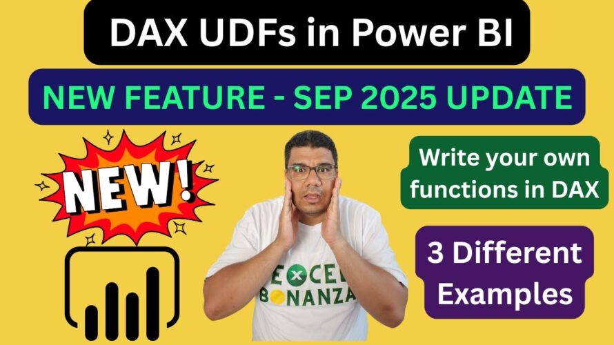 New DAX UDFs – Create User Defined functions in Power BI DAX – Sep 2025 new Update