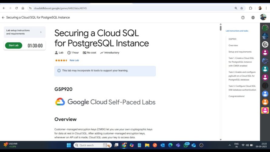 Securing a Cloud SQL for PostgreSQL Instance || Lab Solution || Google Cloud Arcade 2025