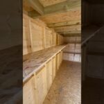 Shed Shelf Upgrade #diy #shed #beforeandafter