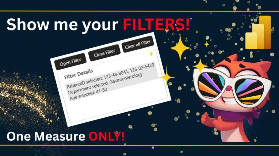 Show me your Filter! in #powerbi