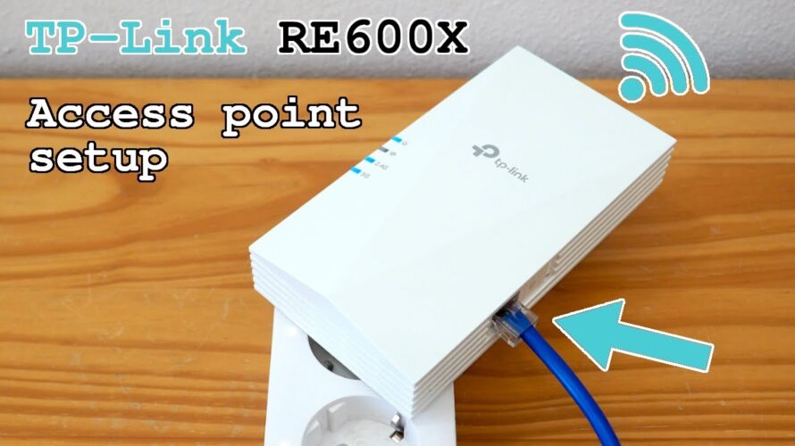 TP-Link RE600X Wi-Fi 6 extender dual band • Access point mode setup