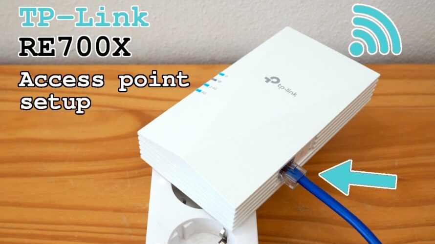TP-Link RE700X Wi-Fi 6 extender dual band • Access point mode setup