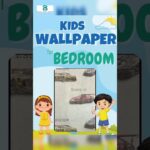 🎨 Transforming Kids’ Rooms: DIY Interactive Wallpaper Murals! #homedecor #kids #viral #shorts