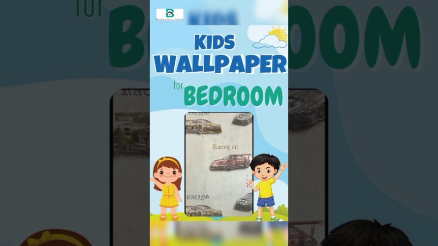 🎨 Transforming Kids’ Rooms: DIY Interactive Wallpaper Murals! #homedecor #kids #viral #shorts