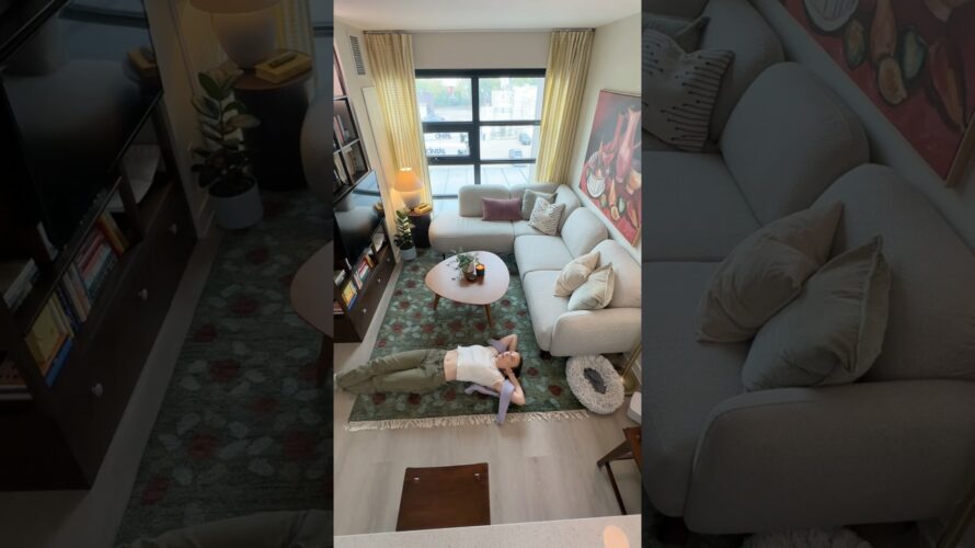 fun & cozy studio apartment living room makeover💕 #diy #studio #roommakeover