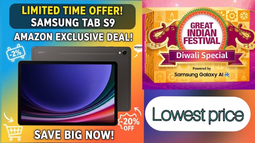 Best offer on Tab S9 in Amazon Diwali Sale 2025