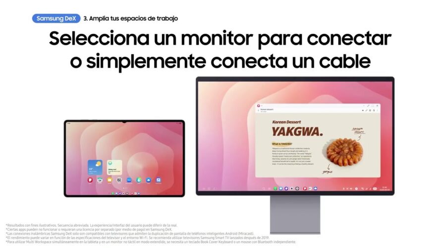 Cómo usar Samsung DeX en Galaxy Tab S11 Series | Samsung