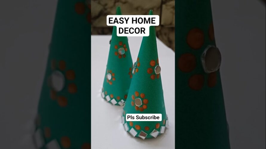 Easy Home Decor I Paper Craft I #homedecor #papercraft #decor #diy #mirrorwork #trending #shorts