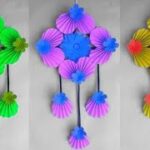 Unique Flower Wall Hanging / Quick Paper Craft For Home Decoration / Easy Wall Mate / DIY Wall Decor
